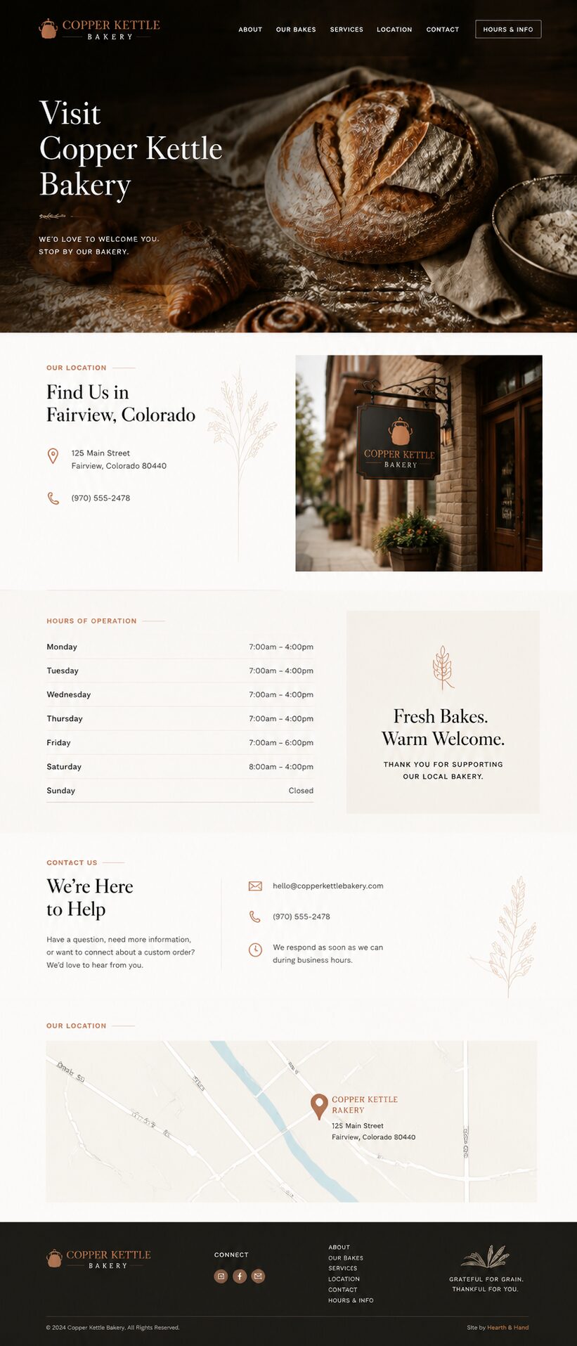 Visit design mockup